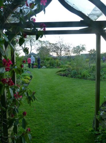 View of the garden from the pergola