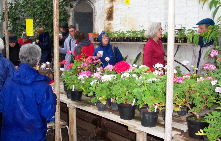 Shelter from
                  the rain at Claughton Hall