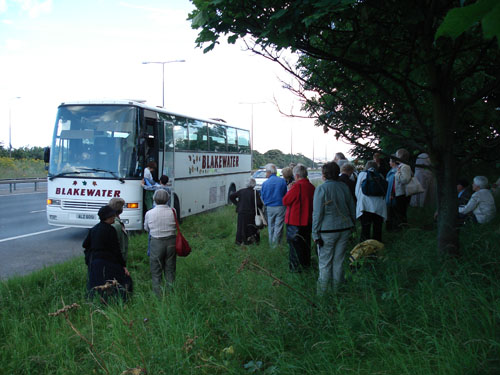 Homeward journey after smoke had
                  been spotted in coach