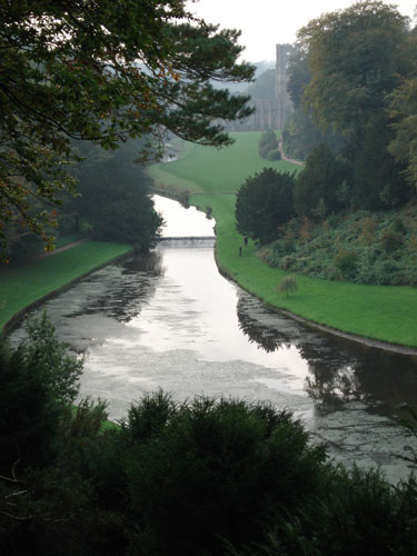 Fountains Abbey viewed
                    from Anne Boleyn's Seat