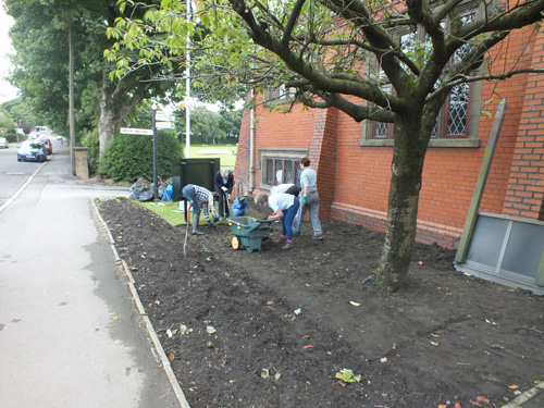 Next it was the turn of the grass